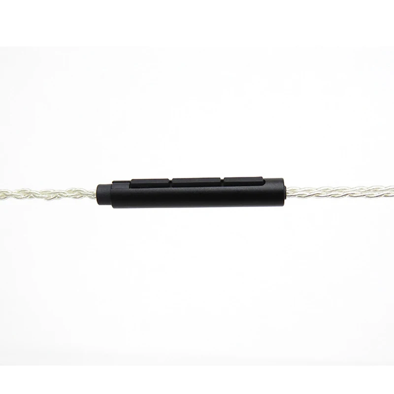 Сменный DIY MMCX кабель с микрофоном для Shure SE215 SE535 SE846 UE900 наушники посеребренные