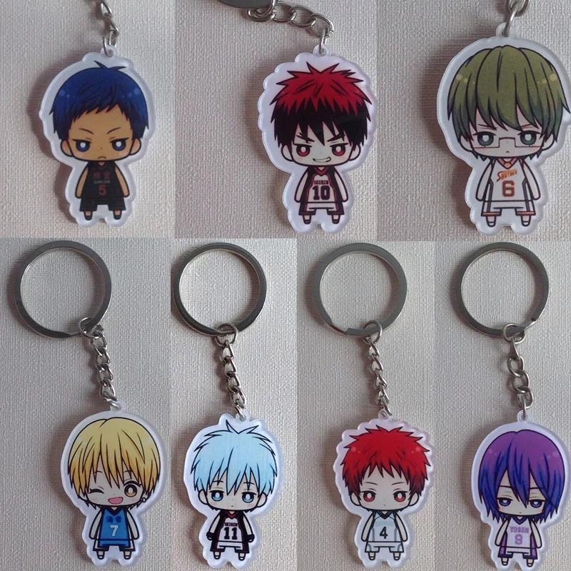 Брелок для ключей Kuroko без корзины набор аксессуаров косплея из акрила детектива