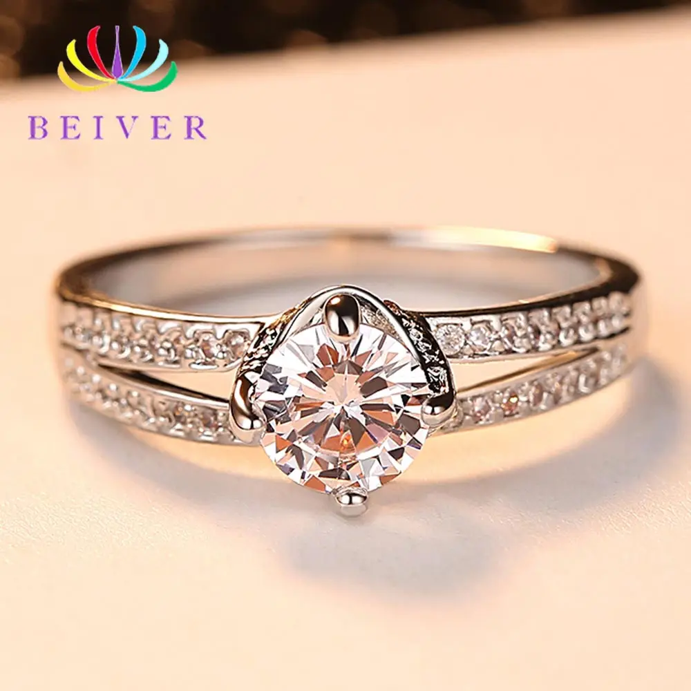 Beiver 2019 New Fashion Engagement Rings for Women Eight Hearts And Swords Jewelry Valentine's Day Gifts | Украшения и