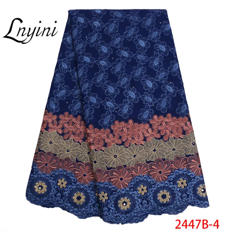 Зеленая швейцарская кружевная ткань африканская сухая хлопковая вуаль кружево с