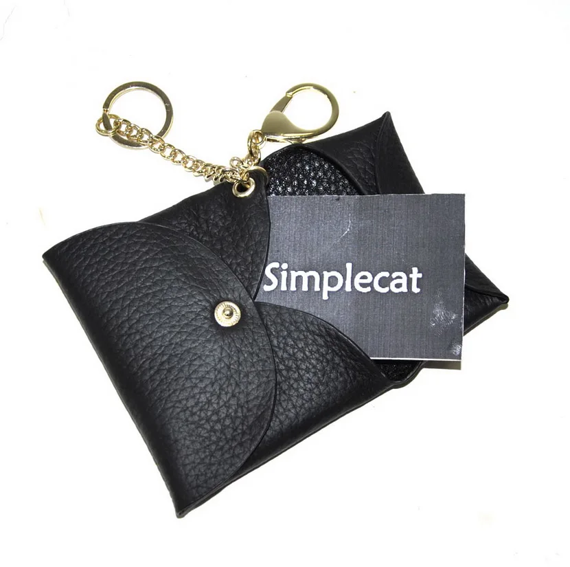 Сумка для монет из натуральной кожи мужчин и женщин кошелек мелочи брелок на