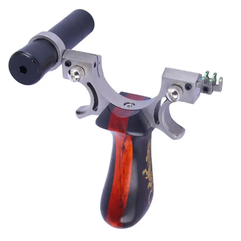 Рогатка быстрого давления из нержавеющей стали с плоской резиновой лентой