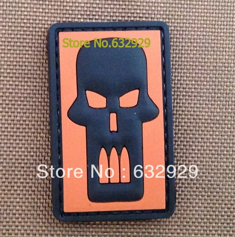 Пвх патч пуля череп / мили спецификации пвх липучка резиновые патч|patch football|patch