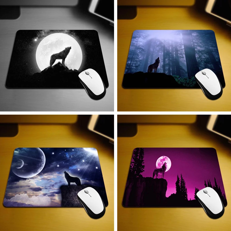 

MaiYaCa Wolf Howling Gaming Mouse Mats to Mouse Gamer Size 18*22cm and 25*29cm