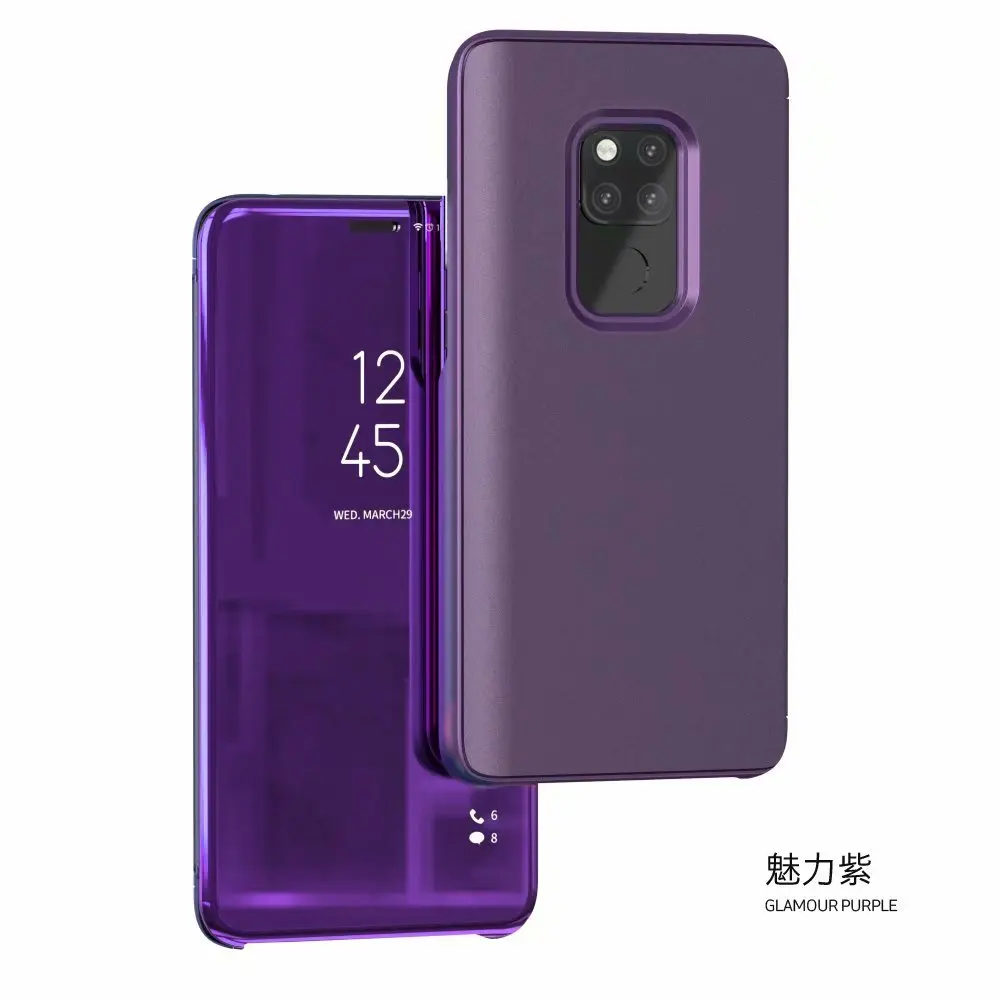 Умный зеркальный флип чехол для huawei Honor 9 10 Lite mate 9 10 20 Pro P9 P10 P20 Lite Y6 P Smart Nova 3i 3E 3 защитный чехол