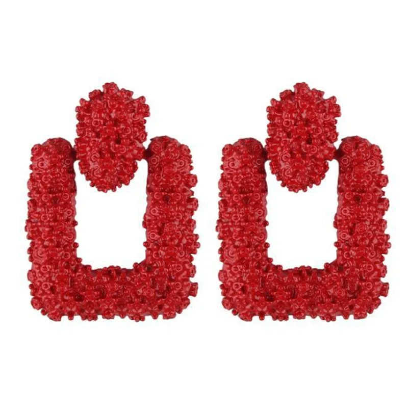 Adolph брендовые золотые серебряные цветные квадратные серьги-гвоздики для женщин