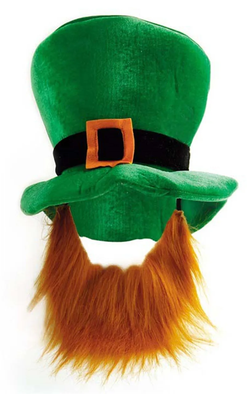 Irish St Patricks Day Hat Fancy Dress Top BeardCostume Cosplay Festival Party Supplies|Аксессуары для костюмов| |