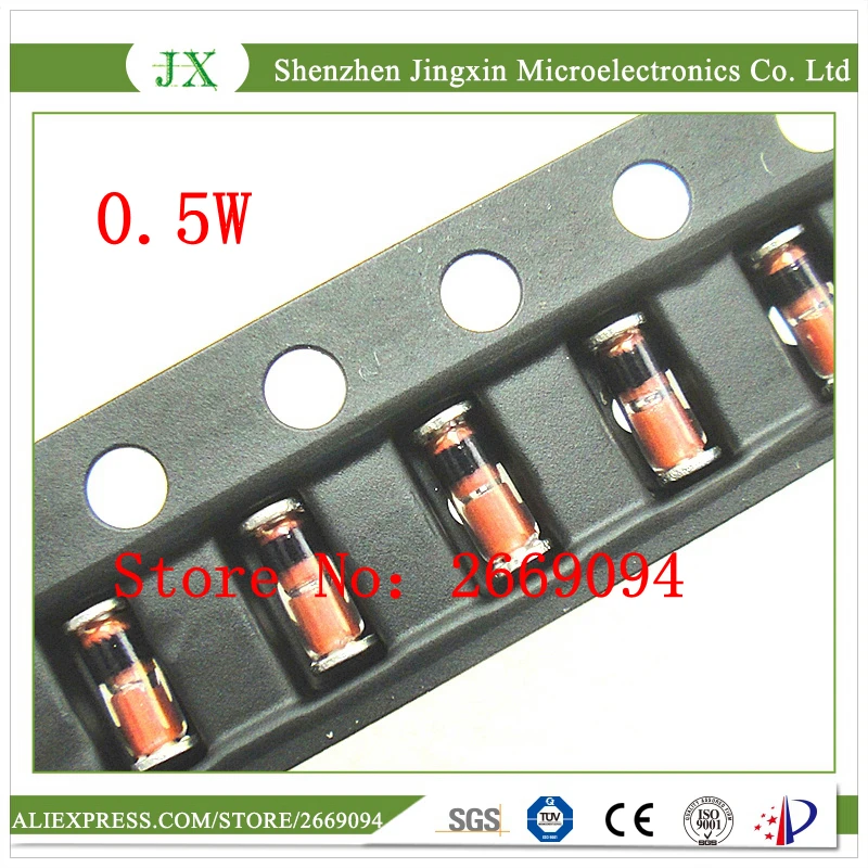 2500 шт. zmm2V0 ZMM2.0V 2v 1206 LL34 0,5 W 1/2W smd Диод Зенера данные внутри мы можем предложить бесплатные образцы высокого качества