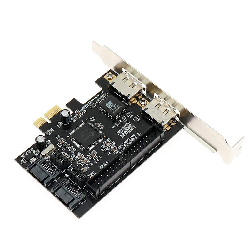 Комбинация 2 порт SATA 0 + IDE/SATA eSATA PCI express контроллер расширения Raid карта pci e|Платы