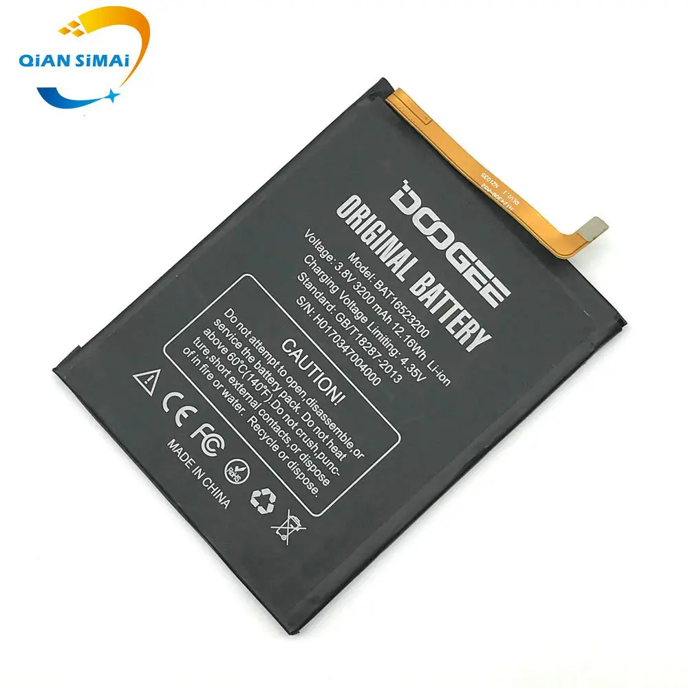 1 шт. новый высококачественный аккумулятор BAT16523200 Для DOOGEE Y6 Y6C фотоэлемент + трек