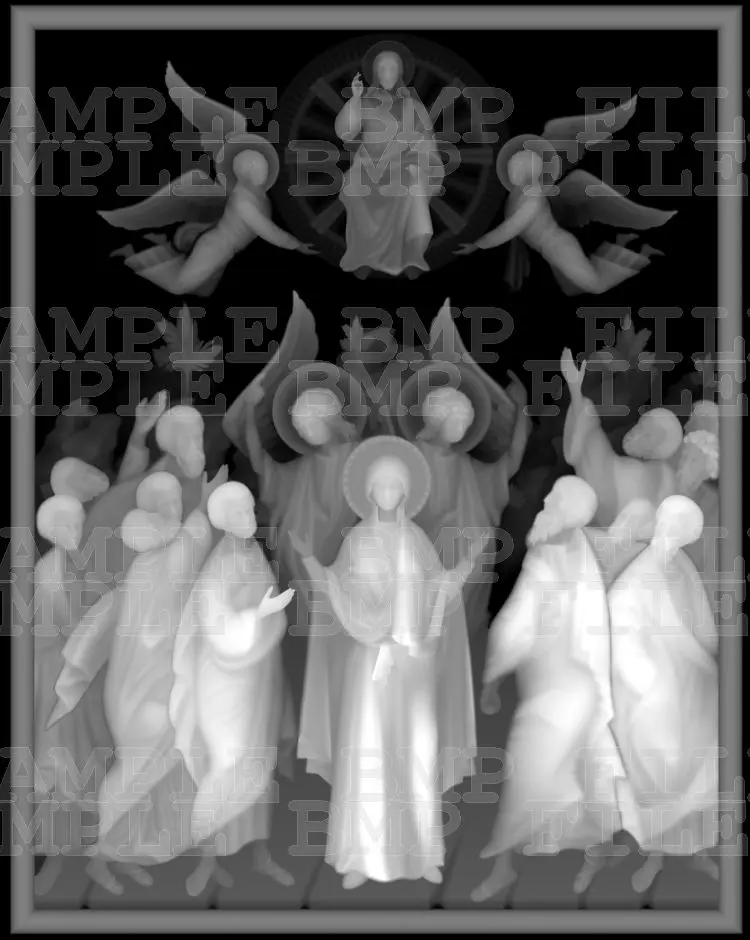 Вознесение господь 3d модель для станков с чпу в BMP форматы файлов картина STL_1562_bmp |