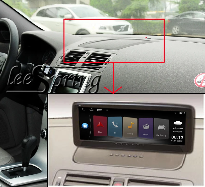 10,25 дюймов Автомобильный мультимедийный плеер для VOLVO S40 C30 C70 с gps навигацией MP5 Bluetooth Wifi