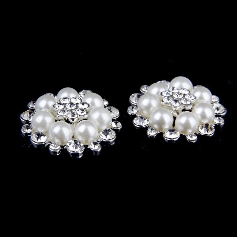 Бесплатная доставка 5 шт./лот 30 мм стразы пуговицы с плоской задней стороной