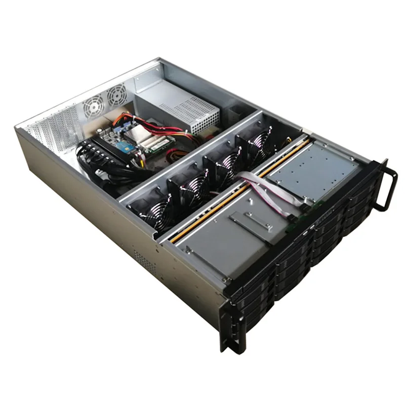 Industial горная установка сервер хранения Nas шасси IPFS Miner16-bay корпус жесткого диска для блока питания горнодобывающая psu для filecoin