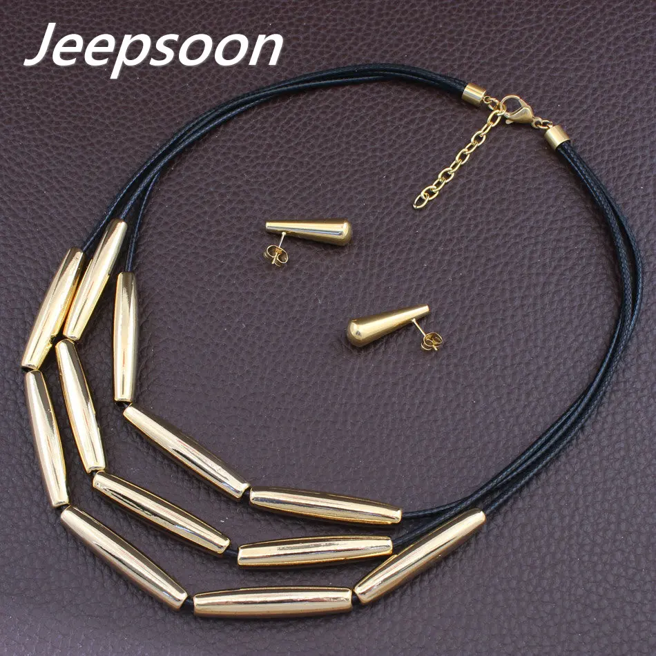 Оптовая Продажа Модные ювелирные изделия из нержавеющей стали ожерелье и набор