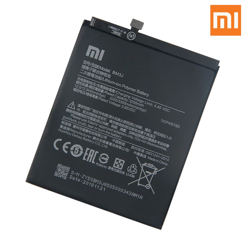 Xiao Mi оригинальная запасная батарея для телефона BM3J Xiaomi 8 Lite MI8 настоящая