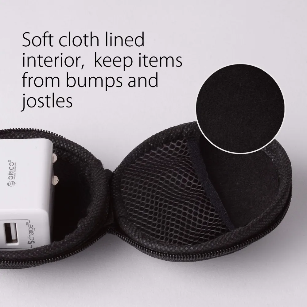 ORICO Earphone Portable Case Headphones Mini Round Storage Hard Bag Headset Box for SD TF Cards Earphone|Аксессуары для