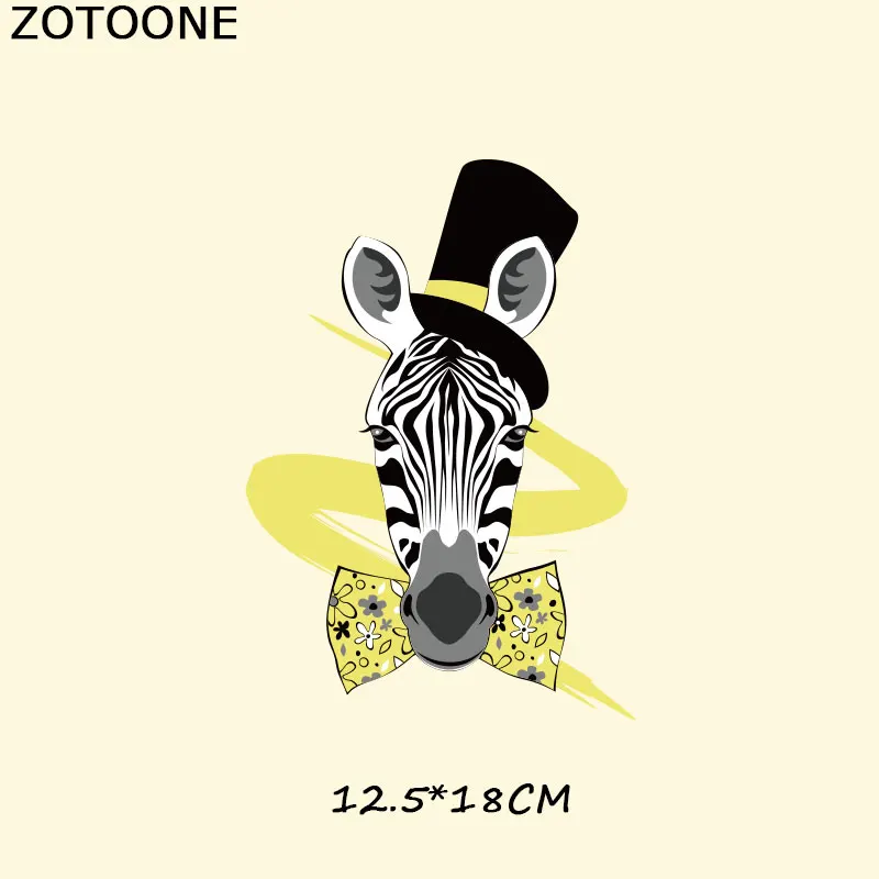 Нашивки ZOTOONE для одежды модные нашивки с животными стирающиеся a-уровневые