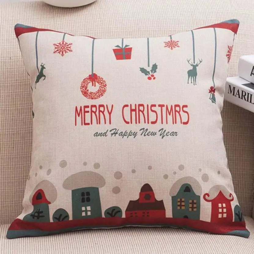 Наволочка 45*45 Merry Christmas чехлы на подушки диван для кафе наволочка домашний Декор JA11