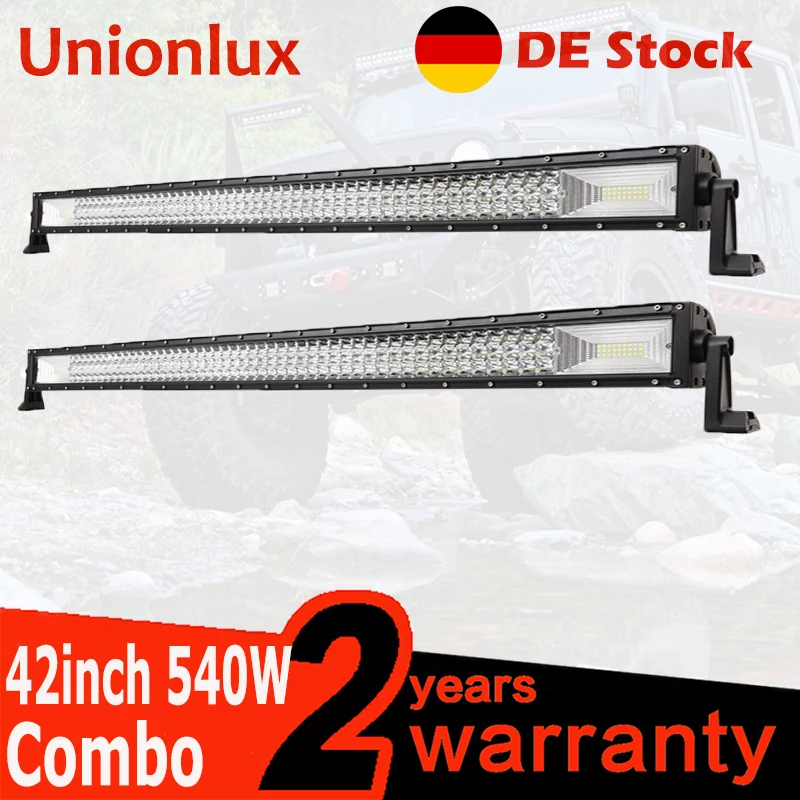 

2PCS 7D 42inch 540W Spot Flood Combo Beam LED Work Light Bar SUV ATV Turck IP67 waterproof Offroad LED Driving Lamp 44INCH 240W