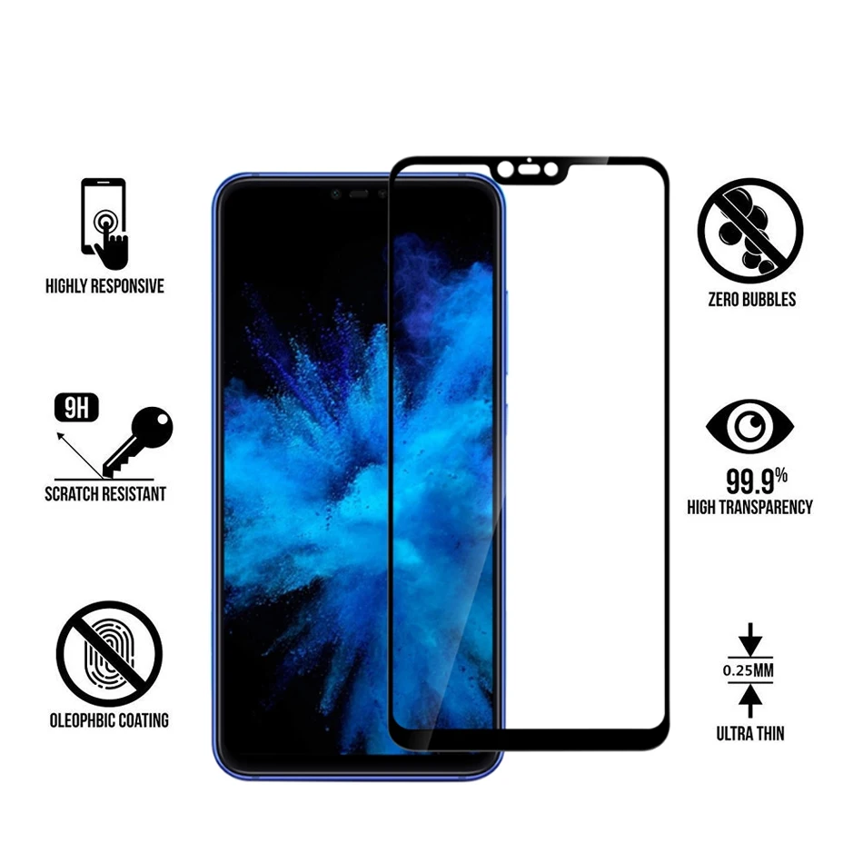 Пленка из закаленного стекла Choetech 9H для Xiaomi mi 8 lite полностью проклеенное стекло Xiao