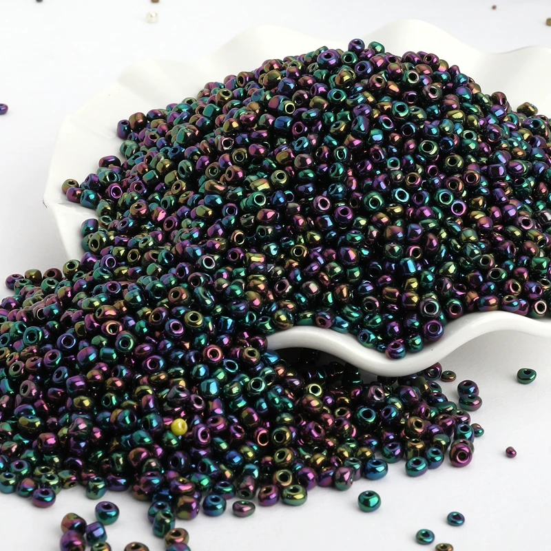 Стеклянные бусины 4 мм 200 шт./лот с круглыми отверстиями для изготовления