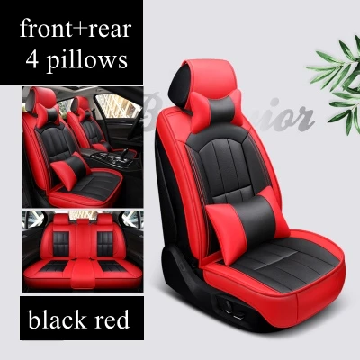 black red luxury Чехол для сиденья автомобиля Hyundai Elantra Соната ix35 I40 I30 Accent Avante Grand-SantaFe Solaris Genesis IONIQ Azero Creta tucson - Название цвета: black red luxury