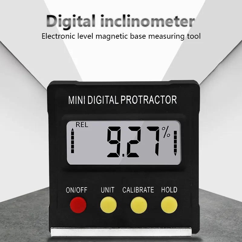 Digital Inclinometer Angle Measuring Ruler Peofessional Black ABS Student Level Gauge with | Инструменты