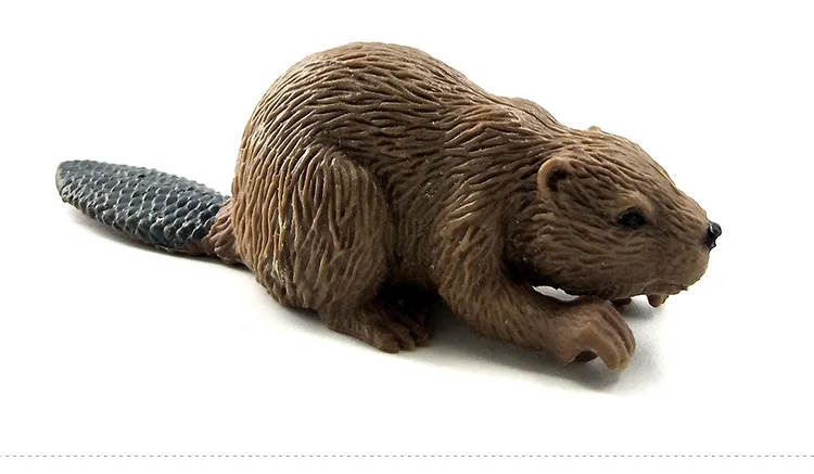 Моделирование леса диких животных модель один кусок Барсук Росомаха Anteater Beaver Bear фигурка ПВХ игрушка фигурка подарок для детей