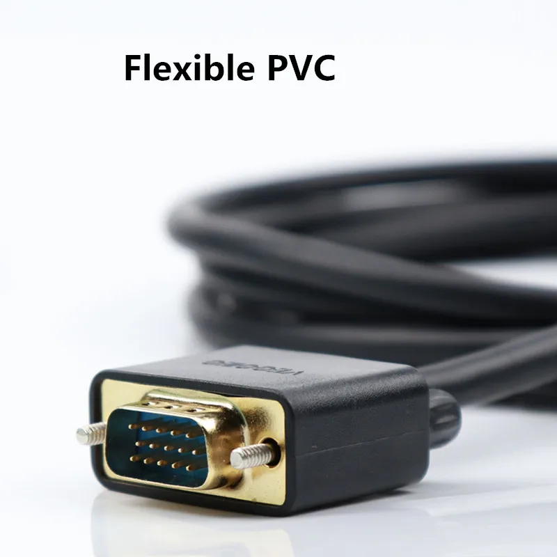 Veggieg VGA-VGA кабель с ферритовым VGA штекерным кабелем для проектора vga-кабель