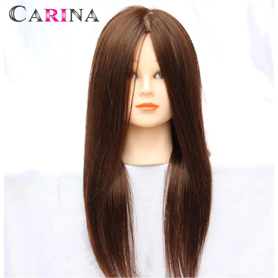 55 см 80% настоящая голова манекена для парикмахерских салонов обучения волосам