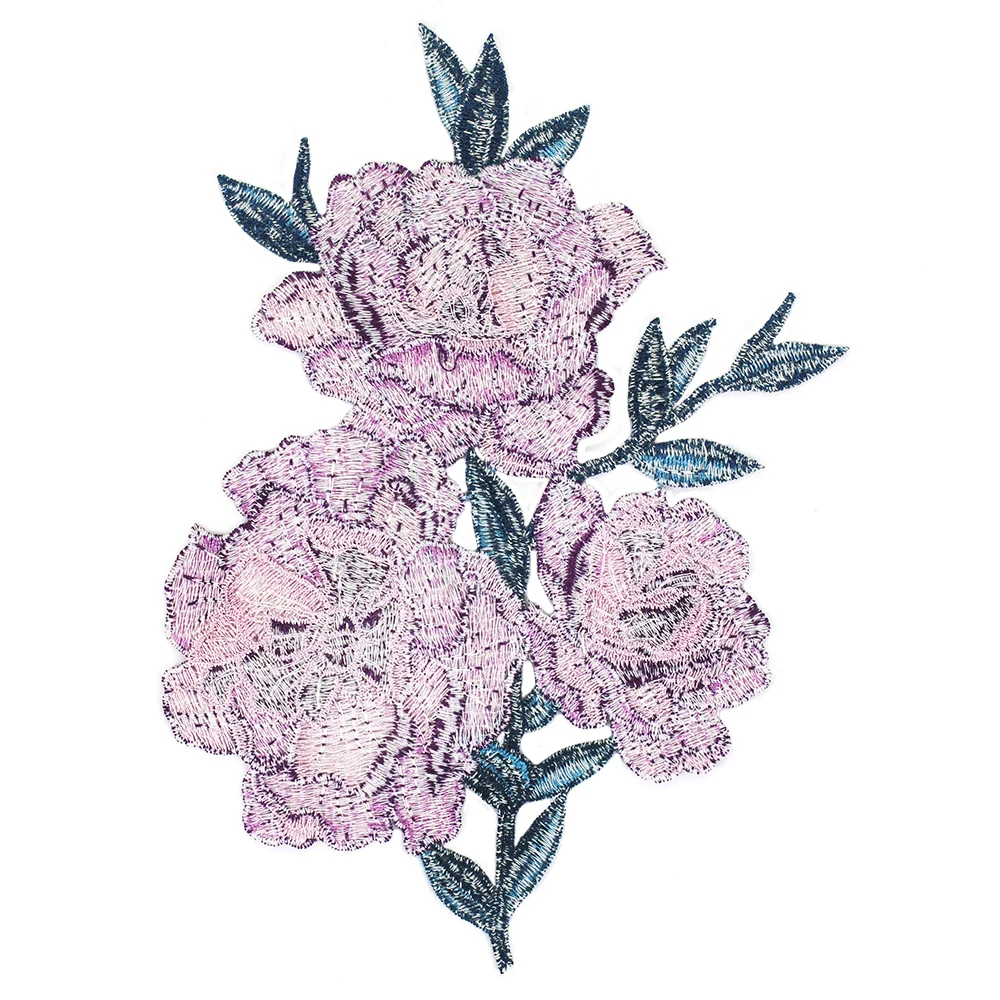 Цветочная вышивка аппликация мотив нашивки отделка украшение пришить на одежду