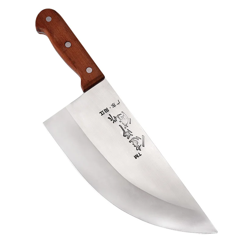 High Quality Stainless Steel Slaughter House Butcher Knife Supermarket Kill Pork Sheep Knives Chef Cutter Barbecue Split Knife enlarge