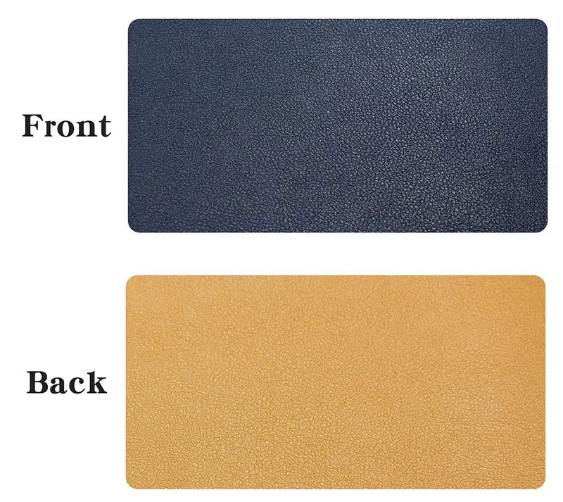 Navy w Yellow XL Boona PU двухсторонний игровой коврик для мыши 90*45/120*60 см L& XL геймерский коврик сплошной цвет клавиатура Коврик Для Мыши для ПК ноутбука Противоскользящий - Цвет: Navy w Yellow XL