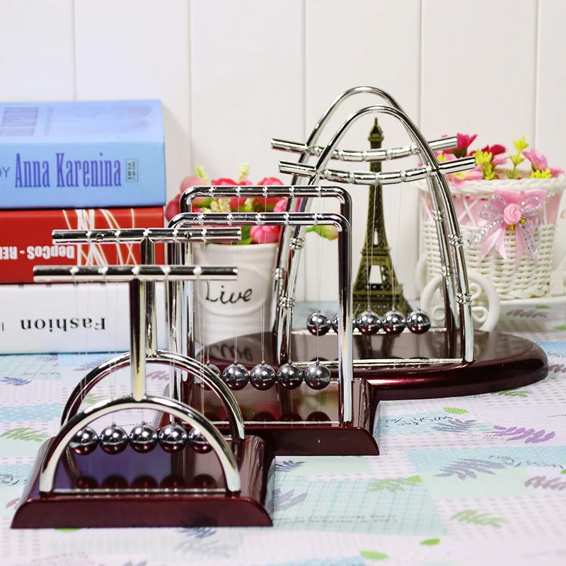 3 типа Ньютон Колыбель украшения Бильярд физическая энергия эластичный бампер