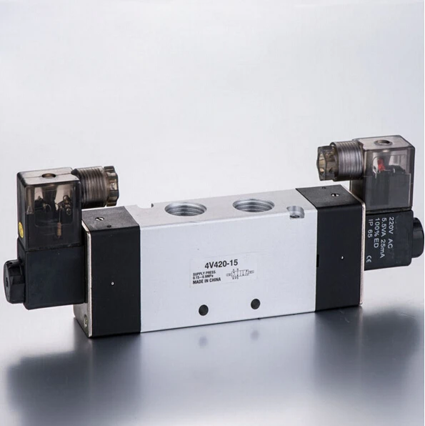 

1/2" Double head double position solenoid valve 4V420-15