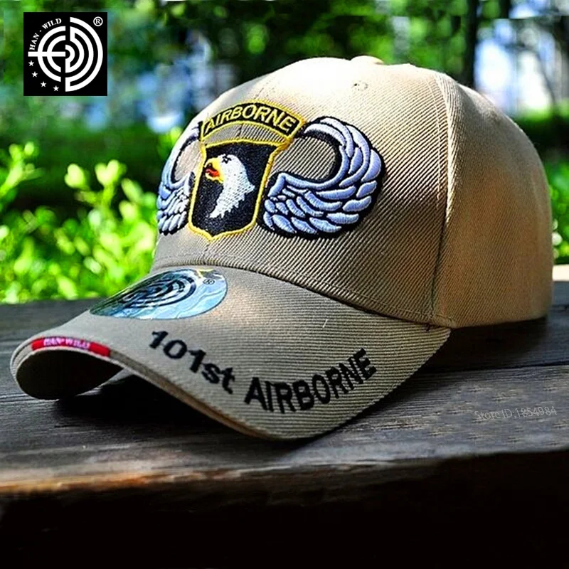 Мужская и женская тактическая Снэпбэк Кепка HANWILD 101st|bone aba curva|aba curvaarmy baseball cap |