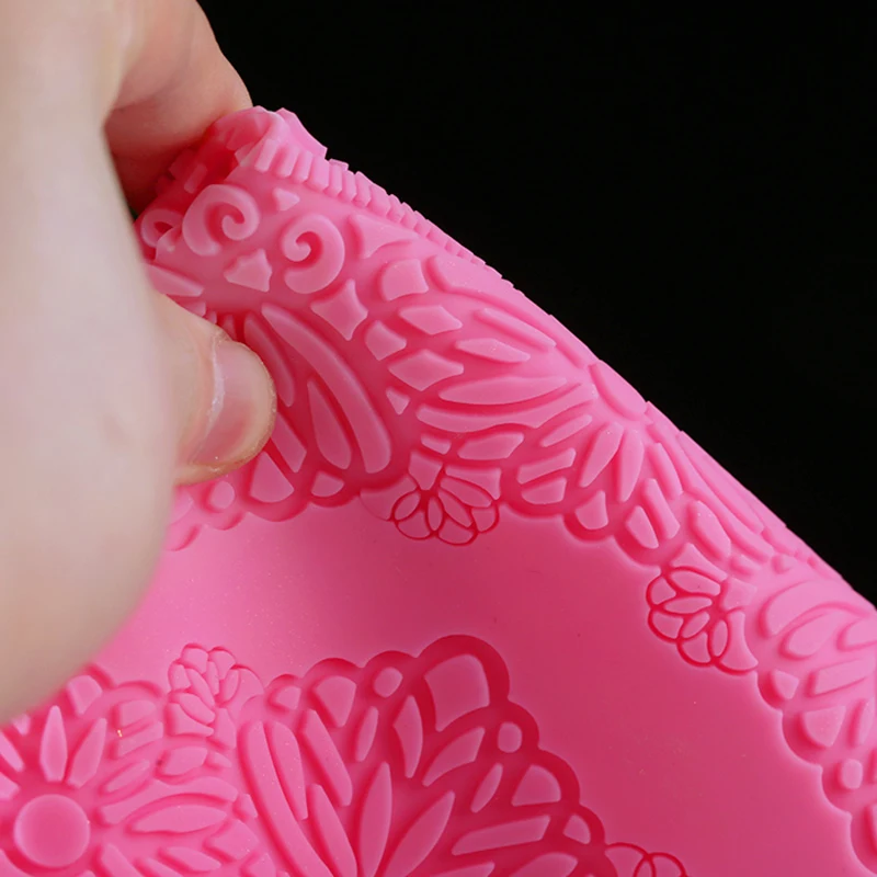 Силиконовая форма для юбки кружевной коврик помадки инструмент украшения торта