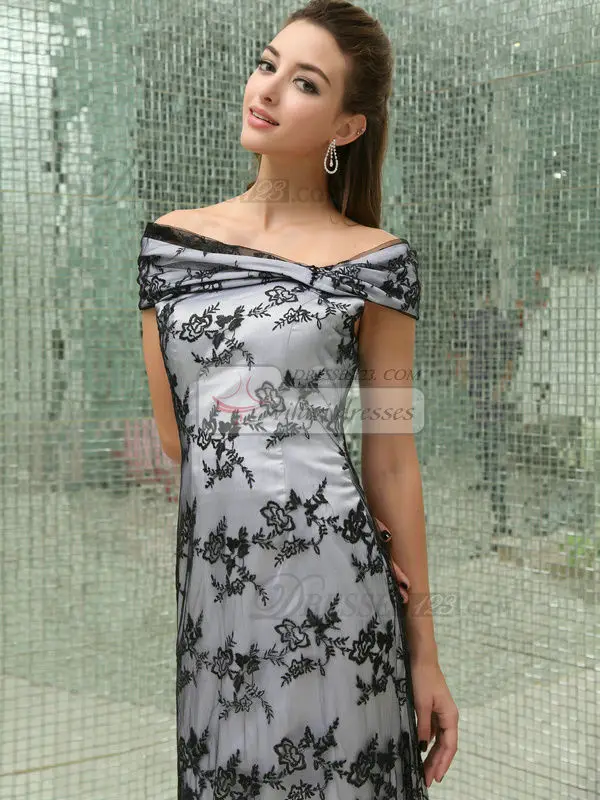 Длинные вечерние платья черного кружева платье де феста халат вечер партии 2017| |