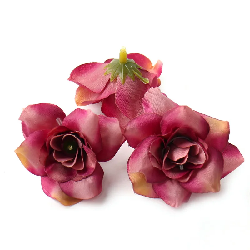 10 шт. искусственные шелковые розы 5 см|Искусственные и сухие цветы| |