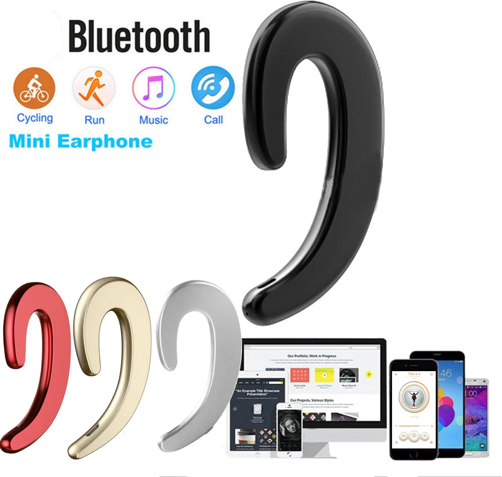 Наушники Kebidu с костной проводимостью Bluetooth 4 2 беспроводная Спортивная