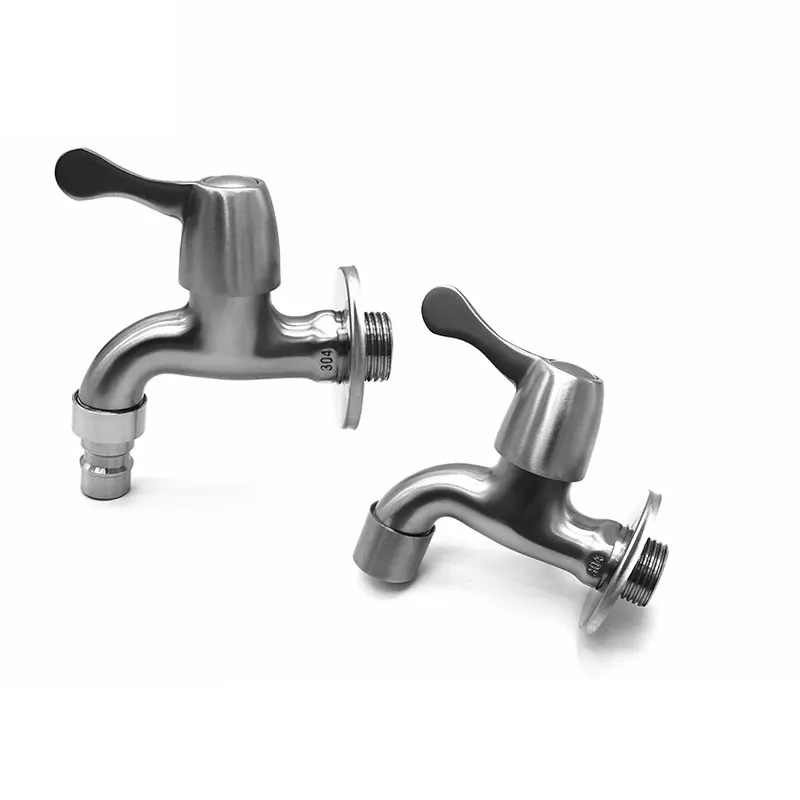 

SUS304 Stainless Steel Casting Garden Outdoor Tap Washing Machine Faucet Tap