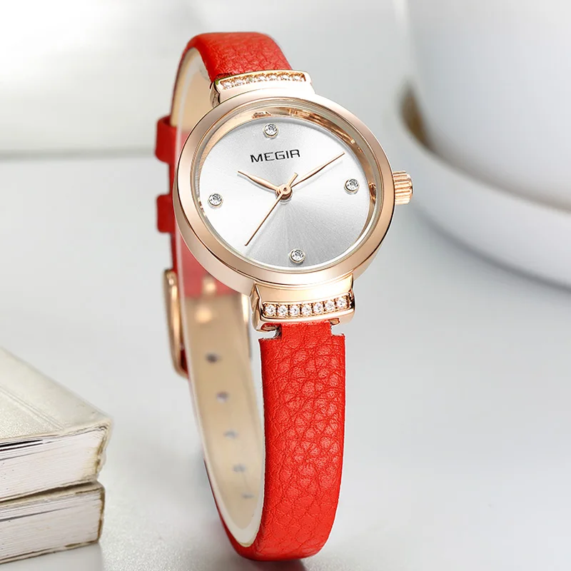 MEGIR модные женские часы Reloj Mujer маленькие кварцевые женские часы Womem браслет часы Damen Uhren Montres Femme дропшиппинг
