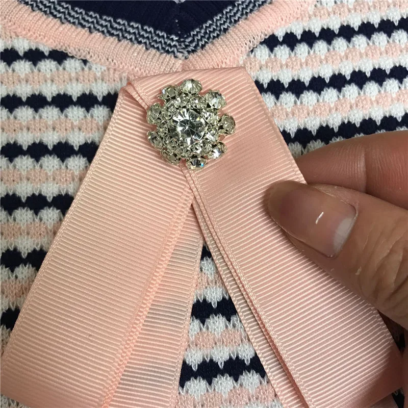 Роскошное дизайнерское Брендовое трикотажное платье для женщин Повседневное