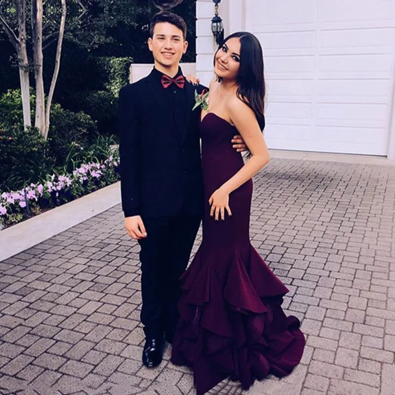 Женское вечернее платье русалка простое сексуальное до пола для свадебной