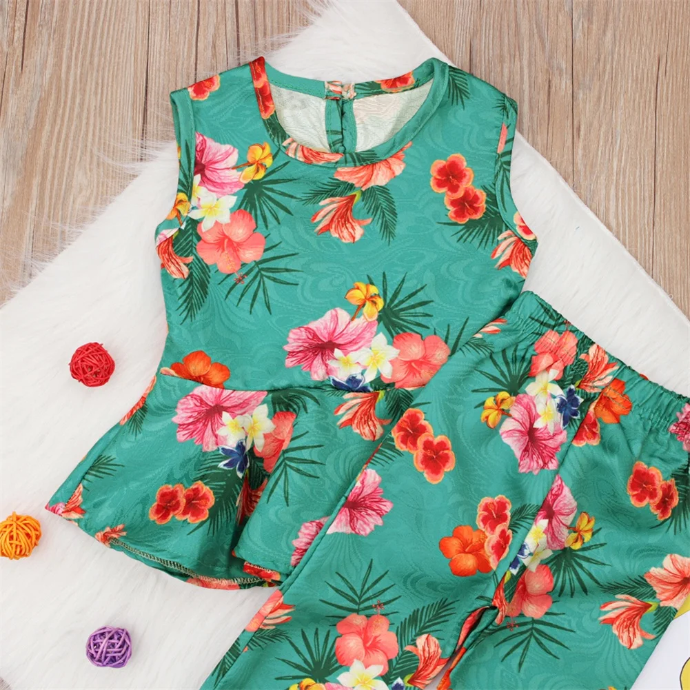 Комплект одежды pudcoco для маленьких девочек повседневный топ без рукавов с