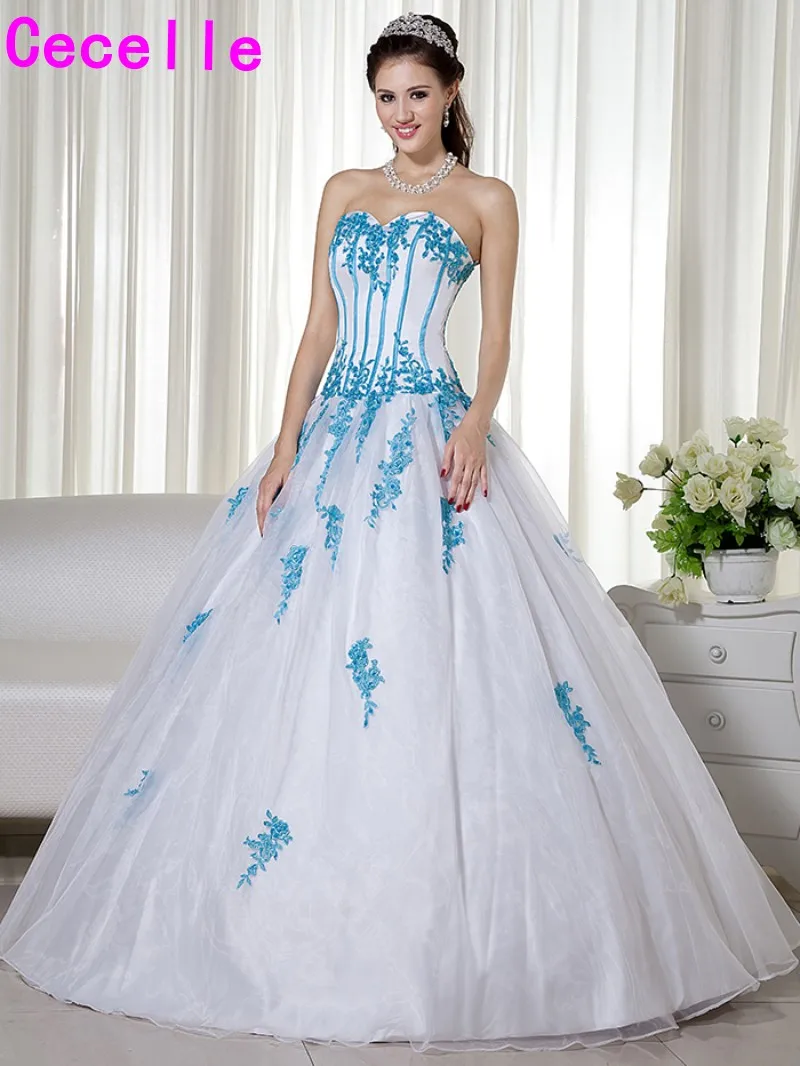 Цветастая Нетканая традиционные женские туфли белого и голубого цвета свадебные