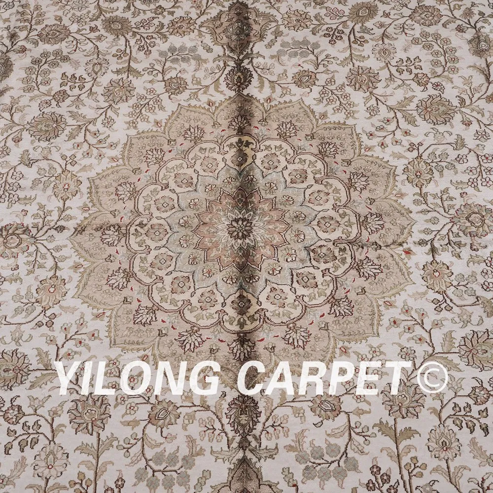 Yilong 9 'x 12' персидский шелковый ковер большой Шелковый античный турецкий ручной