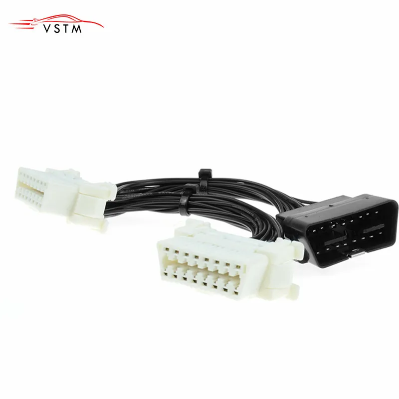 16 контактный разветвитель OBDII OBD 2 от 1 до Y кабеля мама автомобильный разъем