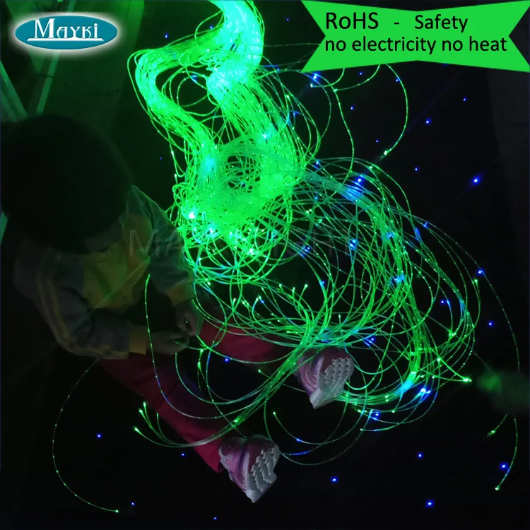 Maykit сенсорный волоконно оптический кабель с мерцающей боковой подсветкой RGB 16 Вт